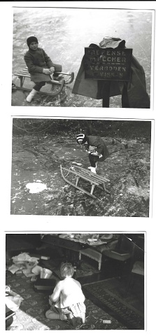 3 Photos Of Elly In Brussels (b&w)